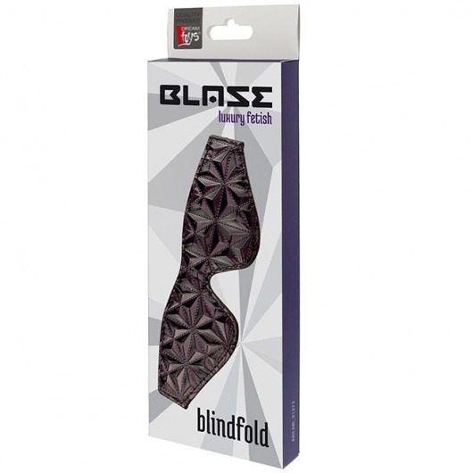 Фиолетово-черная маска BLAZE BLINDFOLD PURPLE - Dream Toys - купить с доставкой во Владивостоке