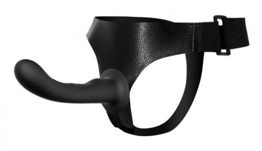 Страпон с изогнутой головкой Ultra Harness Curvy Dildo - 15,8 см. - Baile - купить с доставкой во Владивостоке