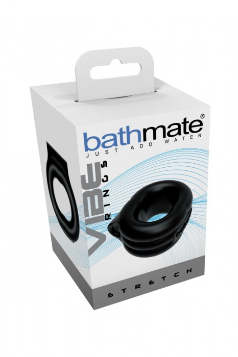 Чёрное эрекционное виброкольцо Stretch - Bathmate - во Владивостоке купить с доставкой
