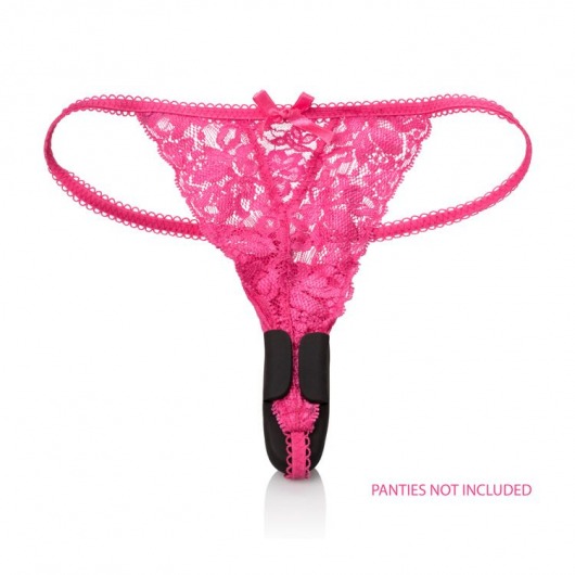Чёрный вибростимулятор для ношения в трусиках Lock-N-Play Remote Petite Panty Teaser - California Exotic Novelties