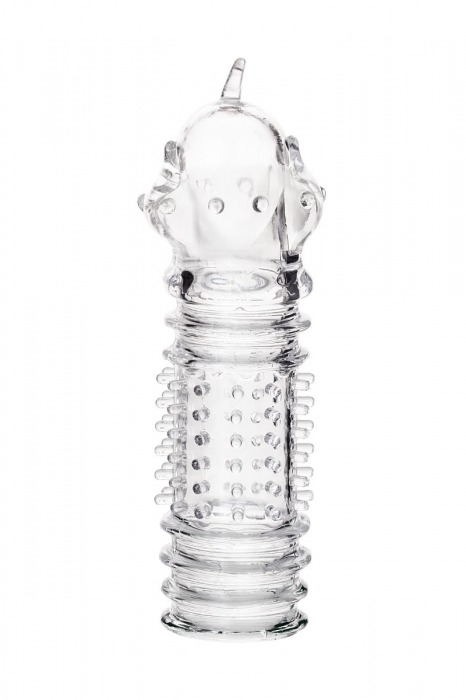 Прозрачная насадка на пенис TOYFA A-Toys с расширенной головкой - 15,3 см. - A-toys - во Владивостоке купить с доставкой