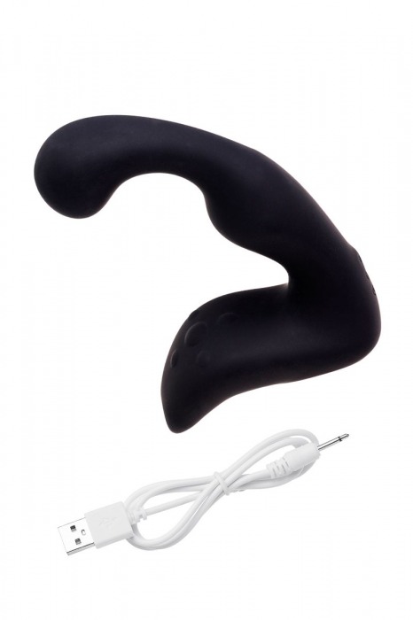 Чёрный изогнутый вибростимулятор простаты Erotist - Erotist Adult Toys - во Владивостоке купить с доставкой