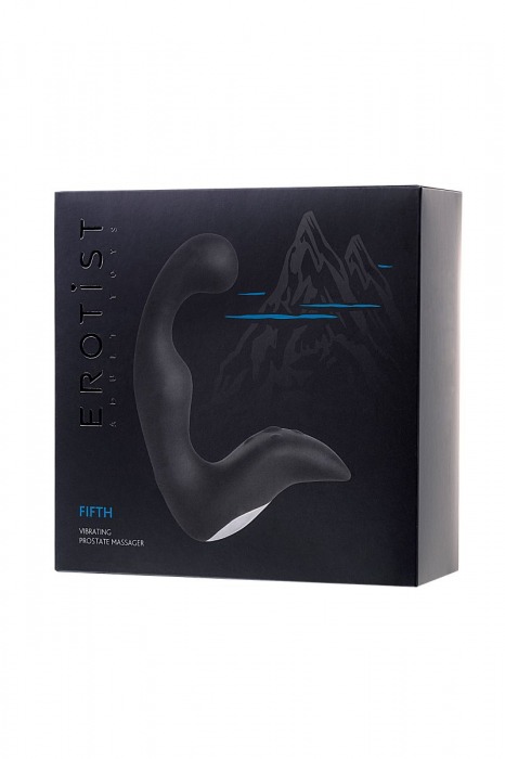 Чёрный изогнутый вибростимулятор простаты Erotist - Erotist Adult Toys - во Владивостоке купить с доставкой