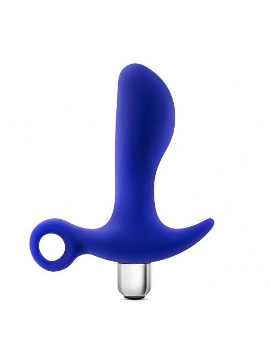 Синий стимулятор простаты с ручкой-кольцом Performance Prostimulator 02 - Blush Novelties - во Владивостоке купить с доставкой