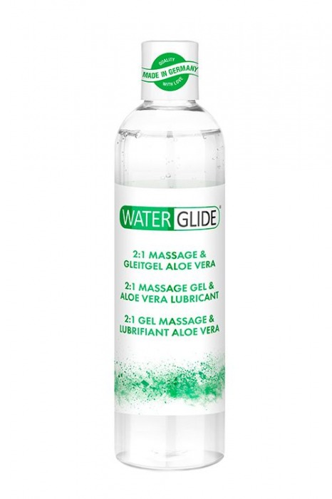 Гель-смазка 2-в-1 MASSAGE   LUBRICANT ALOE VERA - 300 мл. - Waterglide - купить с доставкой во Владивостоке