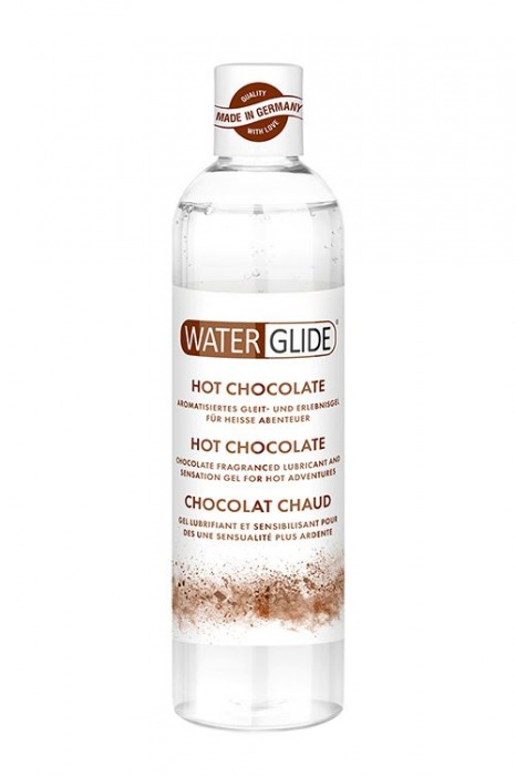 Лубрикант на водной основе с ароматом шоколада HOT CHOCOLATE - 300 мл. - Waterglide - купить с доставкой во Владивостоке