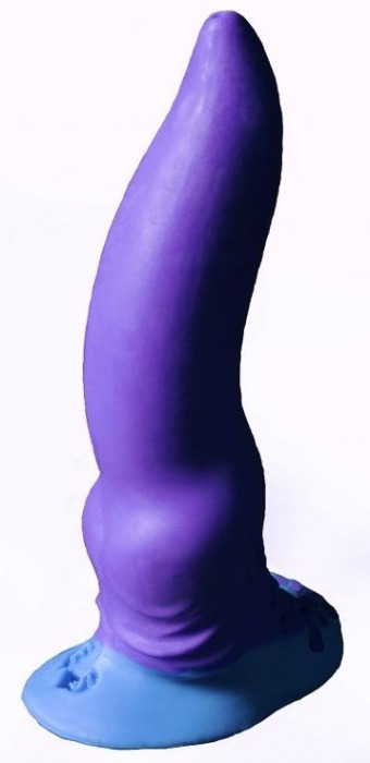 Фиолетовый фаллоимитатор  Зорг mini  - 17 см. - Erasexa - купить с доставкой во Владивостоке