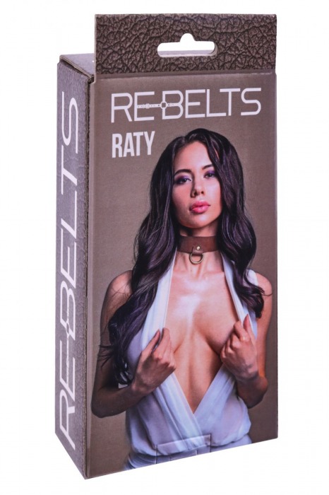 Ошейник Raty с маленьким колечком-креплением - Rebelts - купить с доставкой во Владивостоке