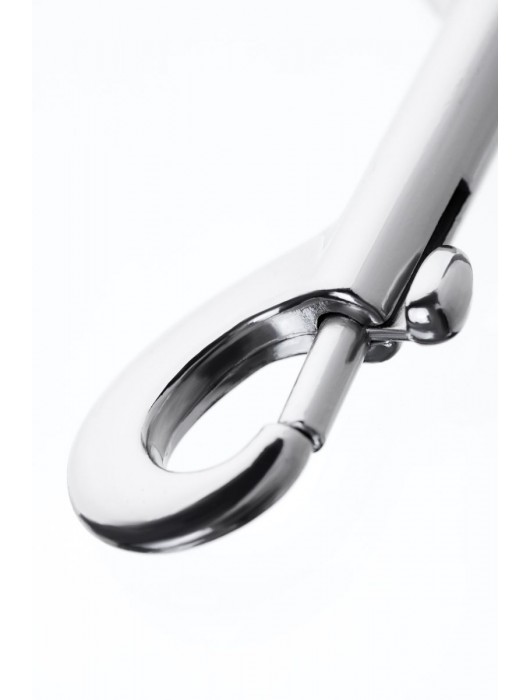 Серебристый двухсторонний карабин TOYFA Metal - ToyFa - купить с доставкой во Владивостоке