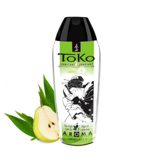 Интимный гель TOKO Pear   Exotic Green Tea с ароматом груши и зеленого чая - 165 мл. - Shunga - купить с доставкой во Владивостоке
