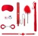 Красный игровой набор Introductory Bondage Kit №6 - Shots Media BV - купить с доставкой во Владивостоке