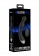 Черный гладкий вибромассажер с электростимуляцией и пультом ДУ E-Stim G/P-Spot Vibrator - 19,5 см. - Shots Media BV - купить с доставкой во Владивостоке
