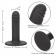 Черный анальный стимулятор 4.75” Ridged Probe - 12 см. - California Exotic Novelties - купить с доставкой во Владивостоке