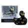Черный вибратор-уточка I Rub My Duckie 2.0 Romance с золотистым принтом - Big Teaze Toys - купить с доставкой во Владивостоке