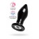 Черная стеклянная вибровтулка - 10,5 см. - Sexus во Владивостоке Черная стеклянная вибровтулка - 10,5 см. - Sexus
