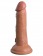 Кофейный фаллоимитатор 6  Silicone Dual Density Cock - 17 см. - Pipedream