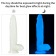 Прозрачный, светящийся в темноте фаллоимитатор Lumino Play Dildo - 26 см. - Lovetoy