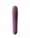 Фиолетовый вибромассажер Dual Kiss с вакуумной стимуляцией - Satisfyer