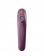 Фиолетовый вибромассажер Dual Kiss с вакуумной стимуляцией - Satisfyer