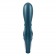 Темно-бирюзовый вибратор-кролик Hug Me - 21,2 см. - Satisfyer