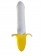 Мощный пульсатор в форме банана Banana Pulsator - 19,5 см. - Devi