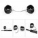 БДСМ-набор Deluxe Bondage Kit: наручники, плеть, кляп-шар - Lovetoy - купить с доставкой во Владивостоке