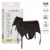 Черные трусики для страпона Thong with Garter размера S/M - California Exotic Novelties - купить с доставкой во Владивостоке