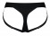 Черные трусики для насадок Heroine Lingerie Harness - size L - Strap-on-me - купить с доставкой во Владивостоке