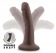 Коричневый фаллоимитатор-реалистик 5 Inch Posable Dildo - 13,9 см. - Blush Novelties