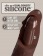 Коричневый фаллоимитатор-реалистик 11  Silicone Dual Density Cock - 29,5 см. - Pipedream