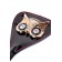 Чёрный стек с совой на кожаном наконечнике - 24 см. - ToyFa - купить с доставкой во Владивостоке