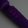 Фиолетовый wand-вибратор с подвижной головкой - 20,4 см. - Сима-Ленд