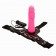 Женский розовый страпон с вибрацией - 18,5 см. - Baile - купить с доставкой во Владивостоке