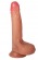 Телесный реалистичный фаллоимитатор из двухслойного силикона - 18 см. - Feelin