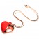 Красное ожерелье с подвеской-вибратором 10X Vibrating Silicone Heart Necklace - XR Brands во Владивостоке Красное ожерелье с подвеской-вибратором 10X Vibrating Silicone Heart Necklace - XR Brands