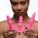 Набор из 3 розовых анальных пробок с вибропулей Thrill Trio Anal Plug Set - XR Brands во Владивостоке Набор из 3 розовых анальных пробок с вибропулей Thrill Trio Anal Plug Set - XR Brands