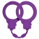 Фиолетовые силиконовые наручники Stretchy Cuffs Purple - Lola Games - купить с доставкой во Владивостоке