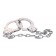 Наручники из металла с длинной цепочкой CHROME HANDCUFFS METAL HANDCUFFS W. KEY - NMC - купить с доставкой во Владивостоке