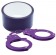 Набор для фиксации BONDX METAL CUFFS AND RIBBON: фиолетовые наручники из листового материала и липкая лента - Dream Toys - купить с доставкой во Владивостоке
