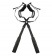 Чёрный бондажный комплект Romfun Sex Harness Bondage на сбруе - Romfun - купить с доставкой во Владивостоке