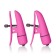 Розовые зажимы на соски с вибрацией Nipple Play Nipplettes - California Exotic Novelties - купить с доставкой во Владивостоке